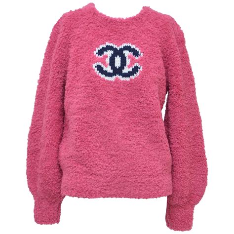 chanel pink sweater 2021|chanel sweatshirt pullovers.